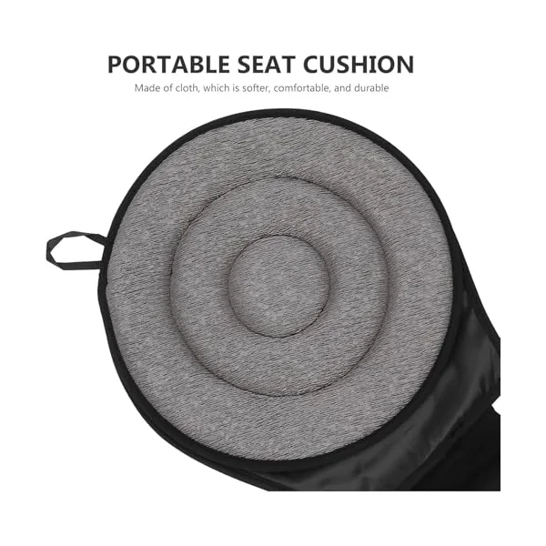 360° Rotating Seat Cushion for Car,15.7in Rotating Car Seat Cushion,Portable 360 Degree Swivel Car Seat,Elderly Support Memory Foam Cushion for Car Office Home (Black)