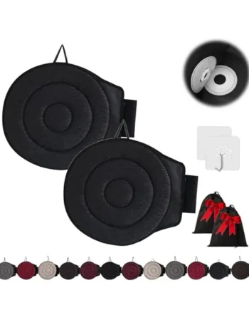 360 Rotating Seat Cushion for Car, Beneficial 360 Rotating Seat Cushion Elderly for Car, 360 Car Seat Swivel, Swivel Seat Cushion for Car for Elderly, for Those with Limited Mobility (2Pcs-A)
