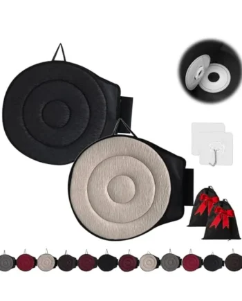 360 Rotating Seat Cushion for Car, Beneficial 360 Rotating Seat Cushion Elderly for Car, 360 Car Seat Swivel, Swivel Seat Cushion for Car for Elderly, for Those with Limited Mobility (2Pcs-F)