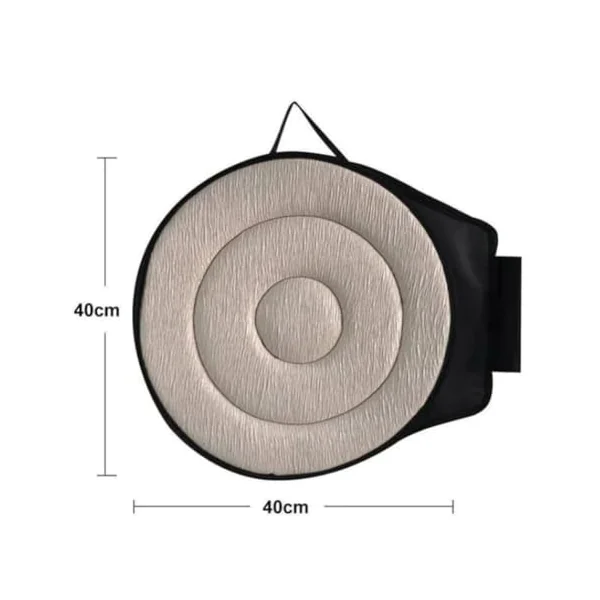 360 Rotating Seat Cushion for Car, Beneficial 360 Rotating Seat Cushion Elderly for Car, 360 Car Seat Swivel, Swivel Seat Cushion for Car for Elderly, for Those with Limited Mobility (Gray-A), Large