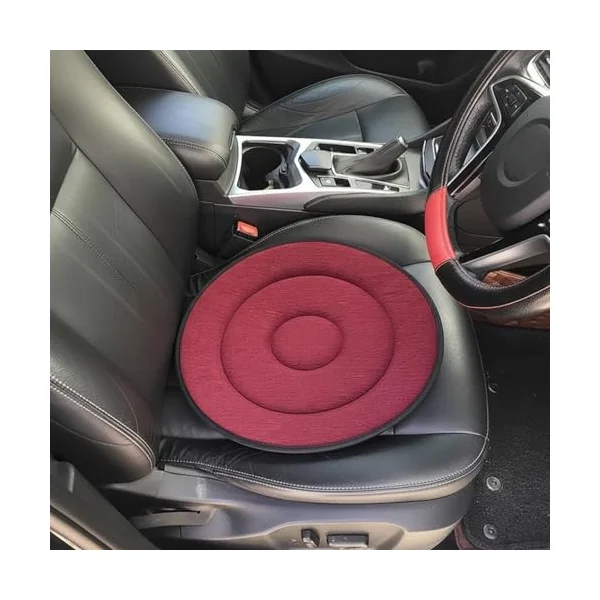 360 Rotating Seat Cushion for Car, Elderly Car Transfer Aids for Elderly, Round Seat Cushion, Rotating to Rotate Office Chair Swivel Chair(Black)