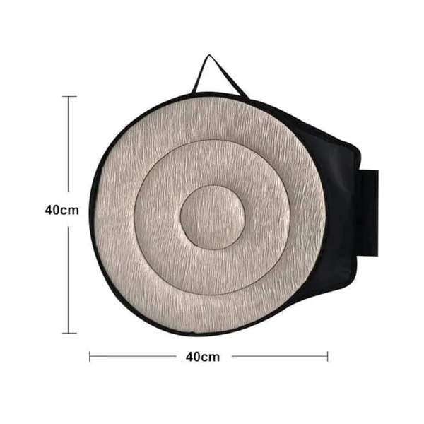 360 Rotating Seat Cushion for Car, Elderly Car Transfer Aids for Elderly, Round Seat Cushion, Rotating to Rotate Office Chair Swivel Chair(Black)
