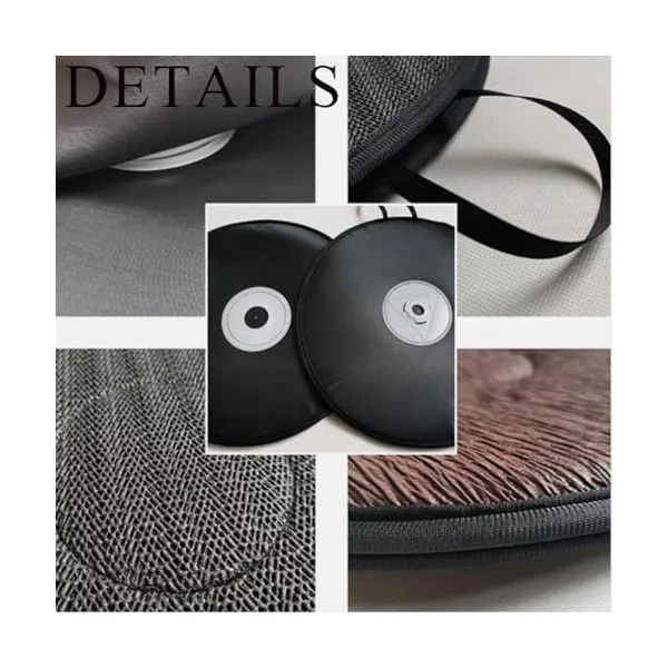 360 Rotating Seat Cushion for Car, Swivel Car Seat, Rotating Car Seat Cushion, Swivel Seat Cushion for Car for Elderly, Swivel Revolving Mobility Aid Convenient for Entry and Exit (1pairs Black)