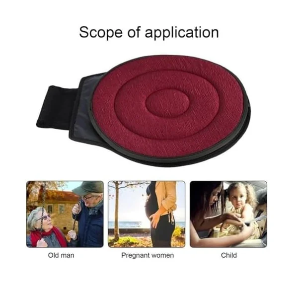 360 Rotating Seat Cushion for Car, Swivel Car Seat, Rotating Car Seat Cushion, Swivel Seat Cushion for Car for Elderly, Swivel Revolving Mobility Aid Convenient for Entry and Exit (1pairs Black)