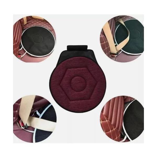360 Rotating Seat Cushion for Car, Swivel Car Seat, Rotating Car Seat Cushion, Swivel Seat Cushion for Car for Elderly, Swivel Revolving Mobility Aid Convenient for Entry and Exit (1pairs Black)