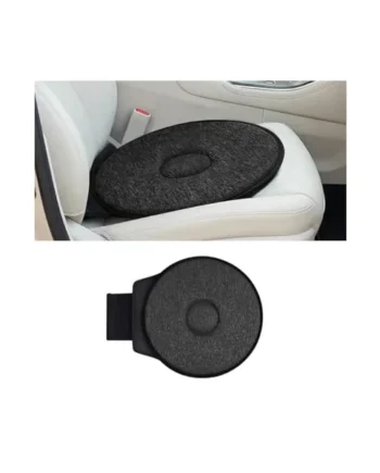 360° Swivel Car Seat Cushion 20.47x15.75in Rotating Seat Pad Anti Slip Mobility Aid For Elderly Seniors Transfer Assist Cushion For Car Suv Truck Rv Wine Red Black