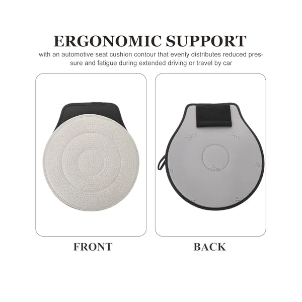 360° Swivel Car Seat Cushion With Non Slip Base Ergonomic Rotating Seat Pad Mobility Aid For Elderly Pregnant Drivers Transfer Assist Cushion For Car Suv Truck Washable Cover
