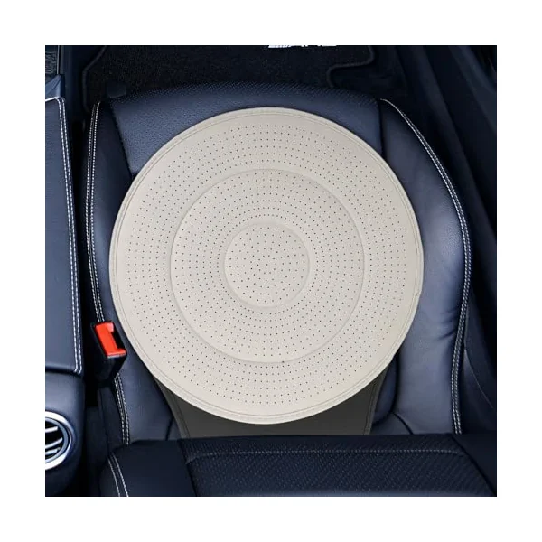 360° Swivel Car Seat Cushion With Non Slip Base Ergonomic Rotating Seat Pad Mobility Aid For Elderly Pregnant Drivers Transfer Assist Cushion For Car Suv Truck Washable Cover