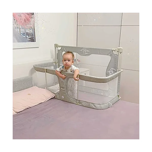 3 In 1 Baby Cosleeper Bed,co Sleeper For Baby In Bed,Cosleeper In Bed,bed Bassinet For Baby Co Sleeper,next To Me,breathable And Visible Mesh Window,soft Washable Liner Cover And Sturdy Aluminum Alloy