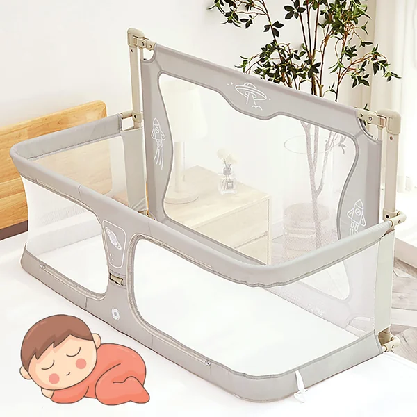 3 In 1 Baby Cosleeper Bed,co Sleeper For Baby In Bed,Cosleeper In Bed,bed Bassinet For Baby Co Sleeper,next To Me,breathable And Visible Mesh Window,soft Washable Liner Cover And Sturdy Aluminum Alloy