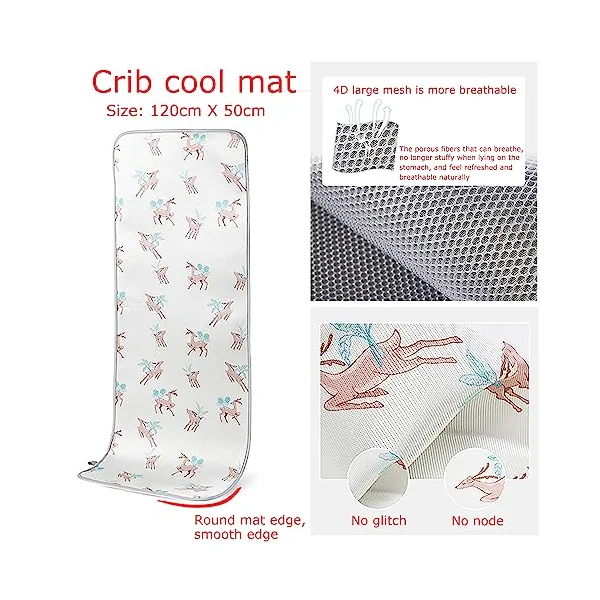 3 In 1Baby Bedside Sleeper,Multifunctional Mattress,summer Cool Mat,changing Mat And Shaping Pillow,breathable And Visible Mesh Window,soft Washable Liner Cover,bed Attachment For Baby For Co Sleeping