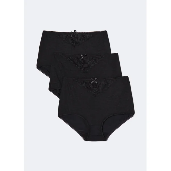 3 Pack Jacquard Full Knickers
