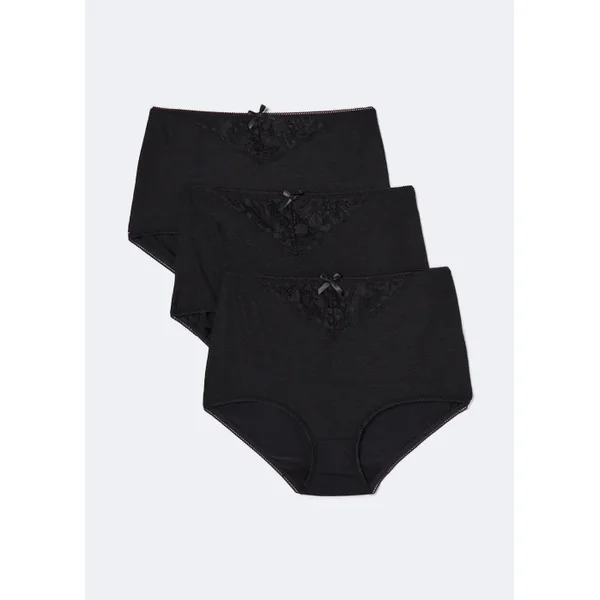 3 Pack Jacquard Full Knickers