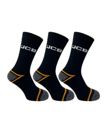 3 Pack JCB Black Work Socks