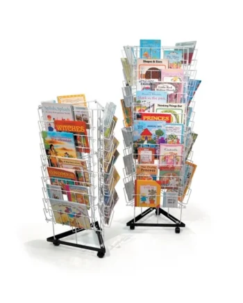 3 Sided Mobile Book Rack