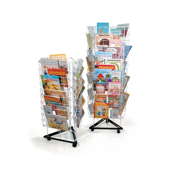3 Sided Mobile Book Rack