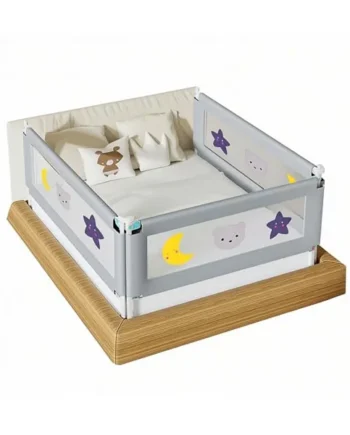 3-Piece Bed Rail for Toddlers, Height Adjustable Safety Bed Guard for King Size Bed, Bed Side Rails, Children Bedrail Bed Fence Guardrail for Baby Toddlers Kids (2 * 200cm + 1 * 150cm)
