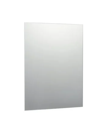 40 x 50cm Rectangle Frameless Bathroom Mirror with Wall Hanging Fittings