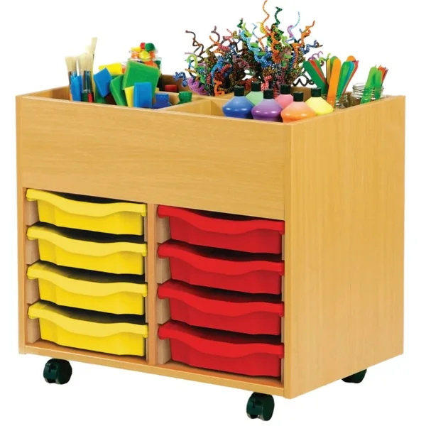 4 Bay Kinderbox with Tray Storage