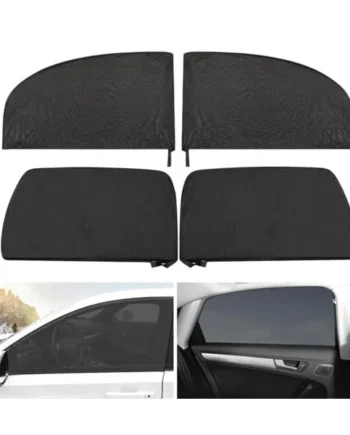 4 Pieces Car Window Shades for Baby Stretchable Breathable Mesh Sun Shade UV Protection Car Side Window Covers for Kids Adults Infants Toddlers Pets Universal Seat Sun Blocker for Most Cars SUV Saloon