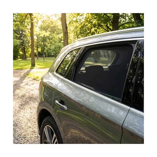 4 Pieces Car Window Shades for Baby Stretchable Breathable Mesh Sun Shade UV Protection Car Side Window Covers for Kids Adults Infants Toddlers Pets Universal Seat Sun Blocker for Most Cars SUV Saloon