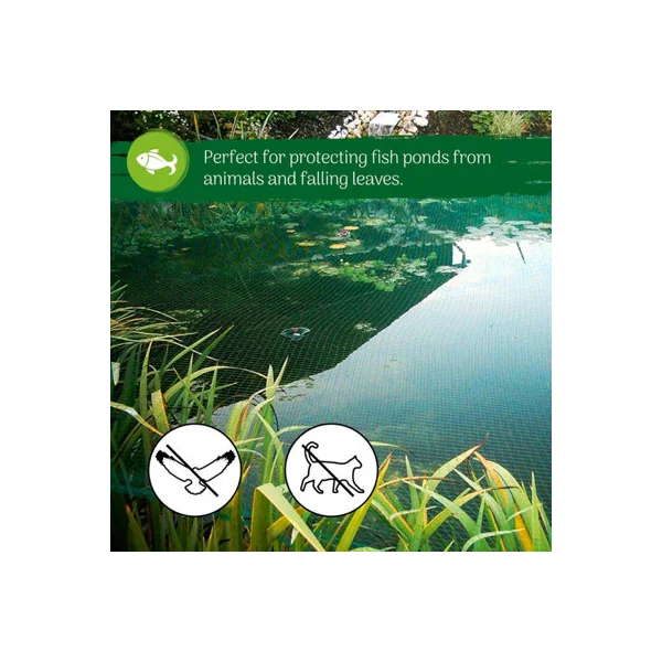 4mx10m Garden Netting - Plant Mesh Netting for Plant, Bird Protection With 50 Secure Ties