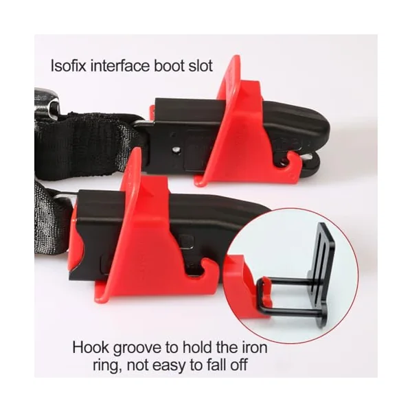 4PCS Isofix Adapter Isofix Insertion Aid Universal Car Seat Mounting Systems Isofix Bracket Car Seat Safety Clip