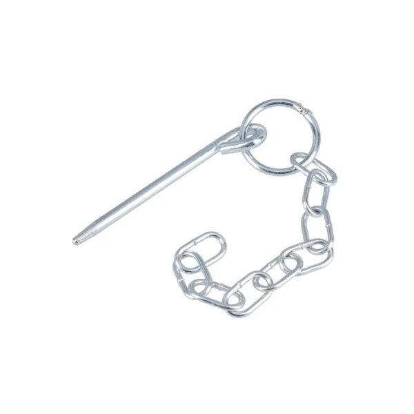 4pk Round Cotter Pin Chain 6mm by 114mm for Trailer Tipper Tailgate Tailboard