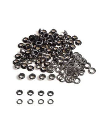 5mm Eyelets with Washers, Gunmetal - 100pcs