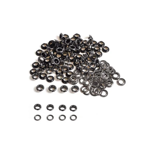 5mm Eyelets with Washers, Gunmetal - 100pcs