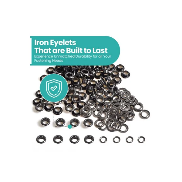 5mm Eyelets with Washers, Gunmetal - 100pcs