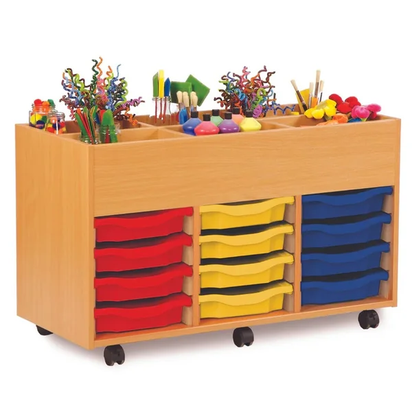 6 Bay Kinderbox with Tray Storage