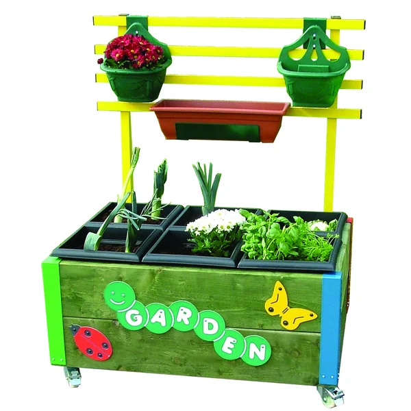 6 Box Planter with Hanging Rail