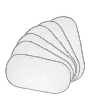 6 Pcs Travel Diaper Changing Pad Waterproof Cotton Portable Mat | Compact Foldable Design, White Finish, Gentle Feel for Babies and Toddlers On-the-go