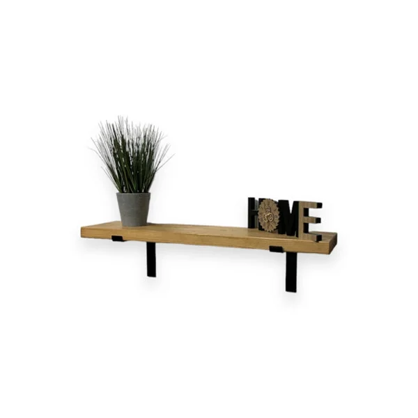 6 Shelf Brackets Pcs Heavy Duty Industrial Steel for Wall Mounted DIY Floating(Raw Steel, 200x200mm)