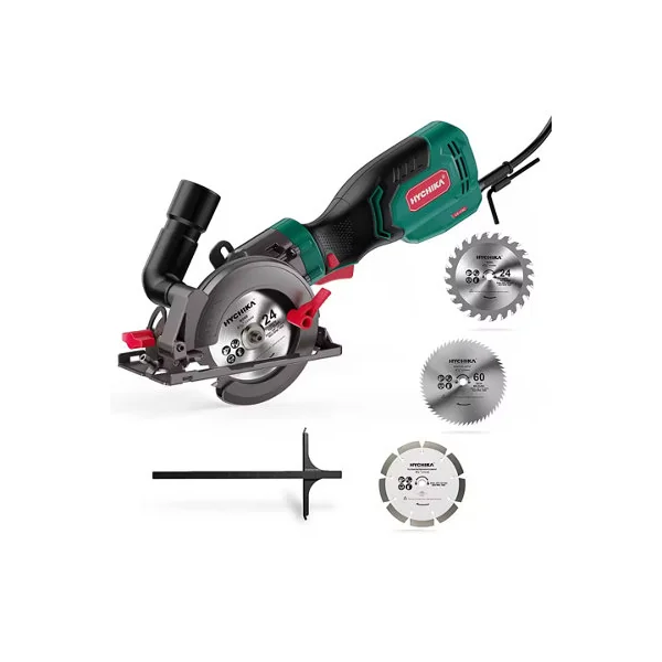 750W Circular Saw with 3 Blades , 48mm Depth for Wood, Metal, Tiles and Plastic