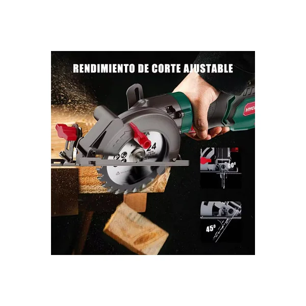 750W Circular Saw with 3 Blades , 48mm Depth for Wood, Metal, Tiles and Plastic