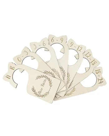 7pcs Wood Baby Closet Dividers Nursery Decor Gift from Newborn to 24 Month baby closet dividers boy wooden