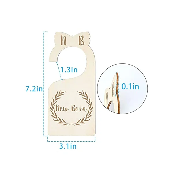 7pcs Wood Baby Closet Dividers Nursery Decor Gift from Newborn to 24 Month baby closet dividers boy wooden