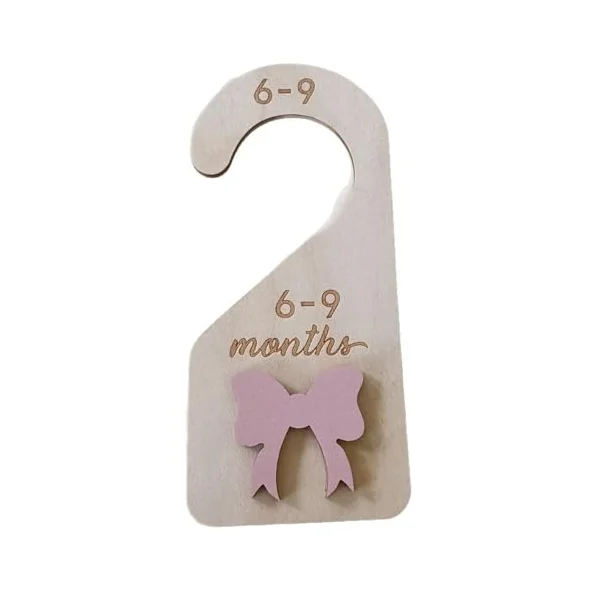 7Units Kids Clothing Separators Natural Wood Construction Children ' s Closet Organizers for Neat Wardrobes Arrangement Kids Clothing Separators