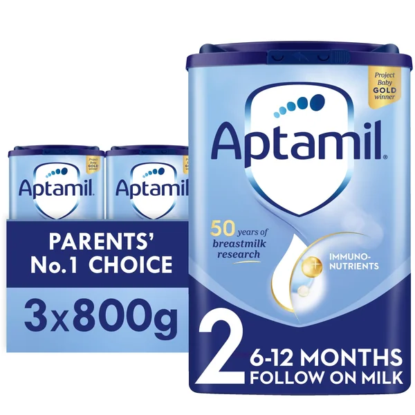 800g Aptamil 2 Follow On Milk Suitable For 6-12 Months Pack Of 3