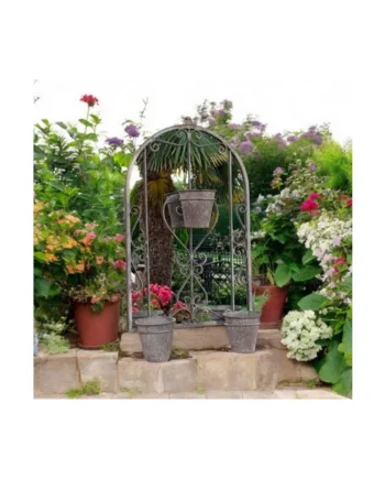 80CM WALL MIRROR WITH TRIPLE PLANTER