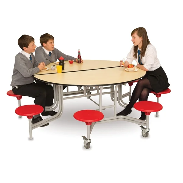 8 Seat Round Mobile Folding Table