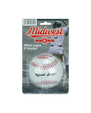 9 Inch Baseball Ball - League Official Synthetic Leather Flat Stiched Game Ball