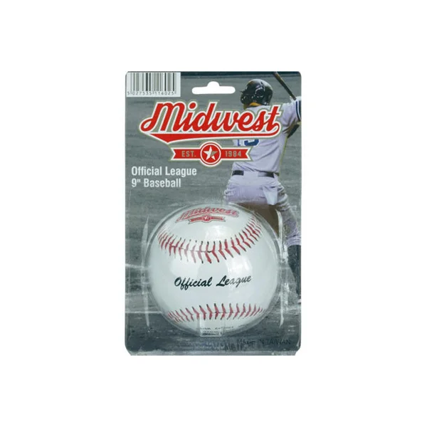 9 Inch Baseball Ball - League Official Synthetic Leather Flat Stiched Game Ball