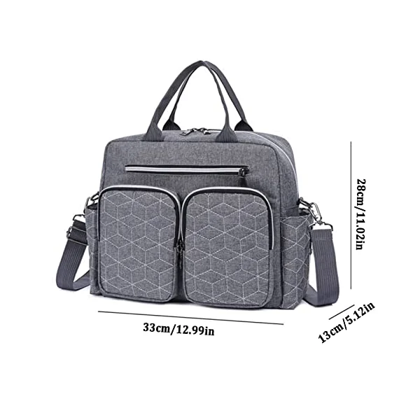 Aby Nappy Bag For Mom And Dad Changing Bag Mom Travel Bag Beach Bag Multi Pockets Travel Handbag Large Little Girl Backpack with Lunchbox
