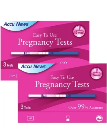Accu News Easy to Use Pregnancy Test 3 Pack x2