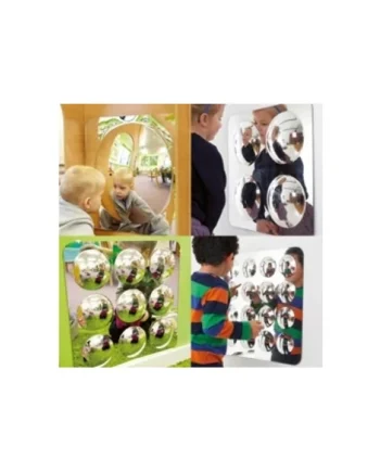 Acrylic Convex Mirrors - Set of 4