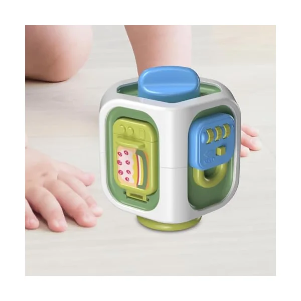 Activity Cube for Kids Fine Motor Learning Educational Toys | Kids Shape Sorter Activity Ball Box for Boys Girls Home School Preschool Homeschool Airplane Car Travel Travel