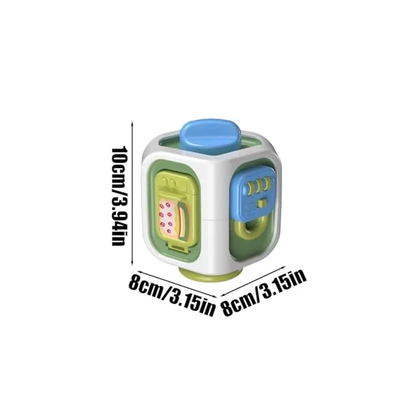 Activity Cube for Kids Fine Motor Learning Educational Toys | Kids Shape Sorter Activity Ball Box for Boys Girls Home School Preschool Homeschool Airplane Car Travel Travel